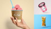 7280+ Ice Cream Machine PSD Mockup Front View Download Free Editable PSD Template