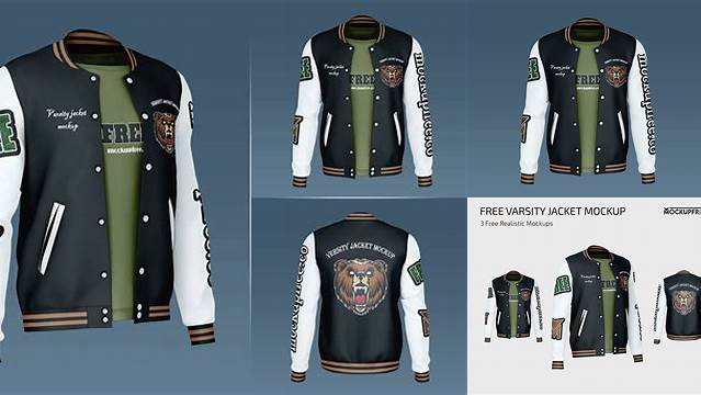 7280+ Mockup Jaket Varsity Free PSD