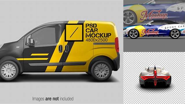 7280+ Sport Car PSD Mockup Side view Creative Digital PSD Download