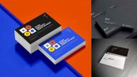 7282+ Three Business Cards PSD Mockup Easy-to-Edit Photoshop Freebie