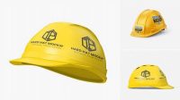 7293+ Glossy Hard Hat PSD Mockup Front View Custom Graphic Resource Free Download