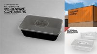 7296+ Microwave Container Mockup Free High Resolution