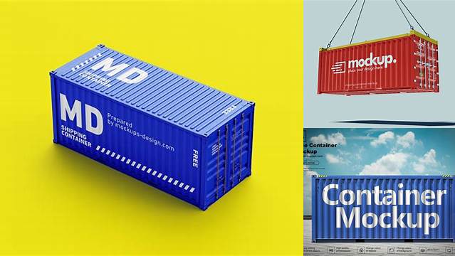 7298+ Container Mockup Psd Free Download Professional Design PSD