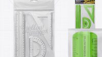 7298+ Plastic Rulers Set PSD Mockup Download Now Free PSD Template