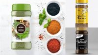 7298+ Spice Mix Jar PSD Mockup Versatile and Modern PSD Mockup