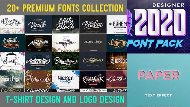 7303+ Premium Font Pack Free Download Fully Editable PSD Template