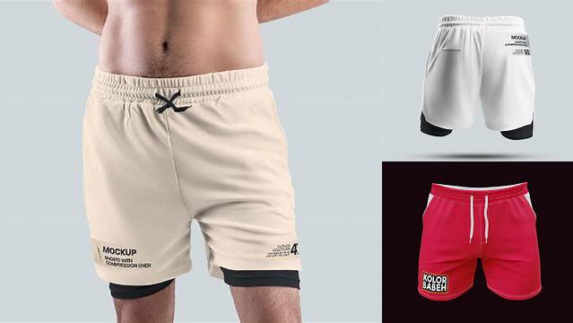 7310+ Men's Shorts Mockup Free Smart Object PSD