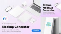 7311+ Free Mockup Generator No Watermark High-Quality Editable PSD