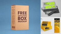 7314+ Paper Box PSD Mockup Half Side View Versatile Photoshop Freebie