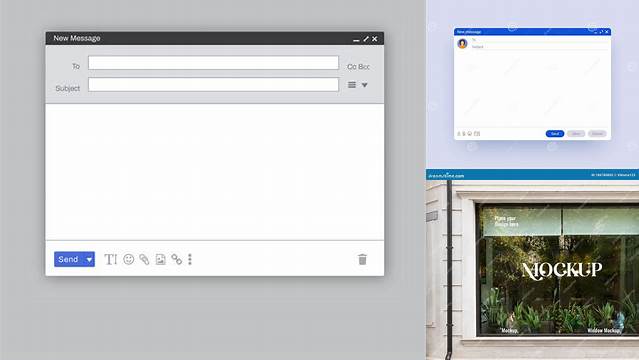 7318+ Email Window Mockup Psd Advanced Photoshop Template