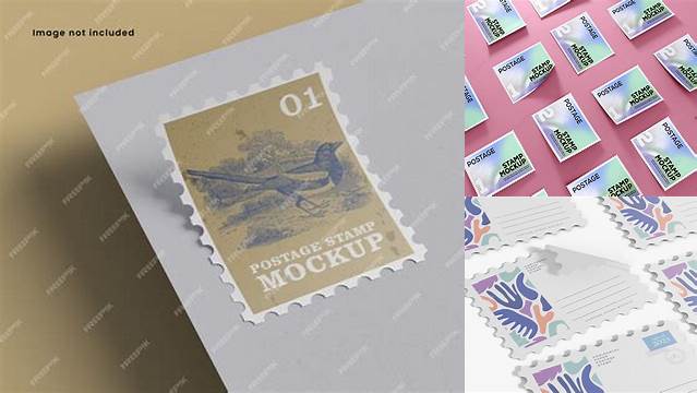 7318+ Postage Stamp Mockup Customizable PSD