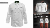 7319+ Chef Uniform Mockup Free Mockup PSD