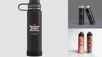 7324+ Thermos Mockup Free Digital Download