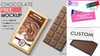 733+ Chocolate Bar Customizable Photoshop Template