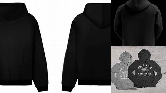 733+ Mockup Hoodie Hitam Polos PSD for Creative Projects