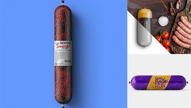 7330+ Sausage Mockup High-Quality Editable PSD