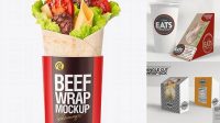 7340+ Kebab Packaging Mockup Elegant PSD Mockup