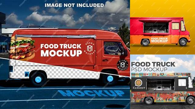 7342+ Food Truck Mock Up Easy Editable