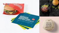 7349+ Burger Wrapping Paper Mockup Free Graphic Mockup PSD