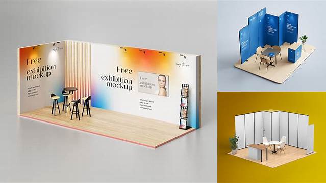 7351+ Exhibition Mockup Free Best for Showcase