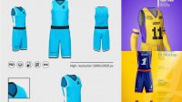 7352+ Basketball Kit PSD Mockup Easy Editable