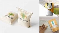 7353+ Free Rice Bag Mockup Include TIFF