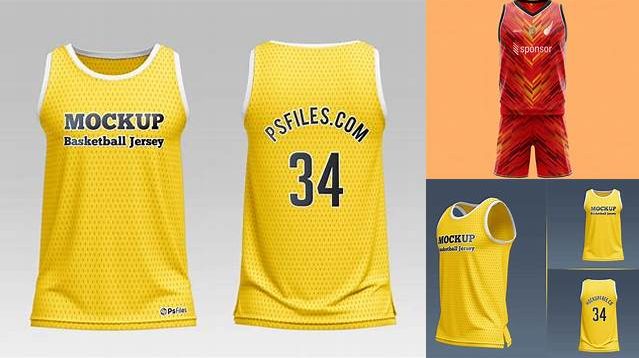 7354+ Men’s Basketball Jersey PSD Mockup Back View Free Graphic Design Mockup File