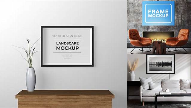 7357+ Landscape Frame Mockup Free Download PSD Now