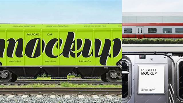 736+ Train Mockup Psd Best for Showcase