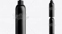 7363+ Black Plastic Cosmetic Bottle with Batcher 200 ml Editable Photoshop Template Freebie