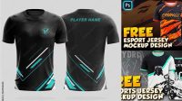 7363+ Esports T Shirt Mockup Stylish PSD for Free