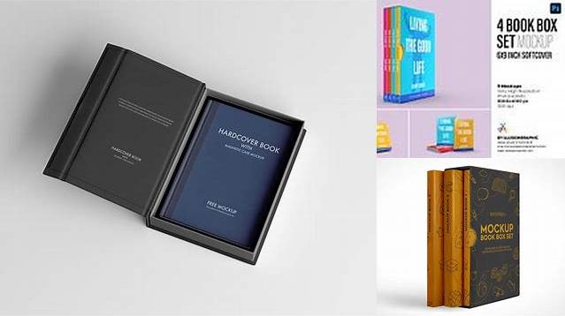 7370+ 4 Book Box Set Mockup Free Creative Design Mockup