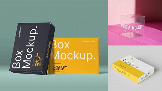 7370+ Transparent Box Mockup Free Free Graphic Mockup PSD