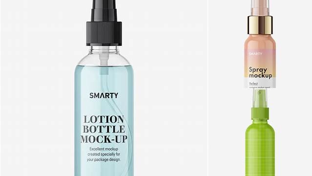 7372+ Mist Spray Bottle Mockup Free Smart PNG Image