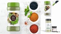 7376+ Spice Jar Mockup PSD Free Download