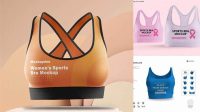 7376+ Sports Bra Mockup Free Advanced Photoshop Template