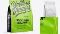 7377+ 30oz Plastic Food Bag PSD Mockup Half Side View Layered PSD File Free Download