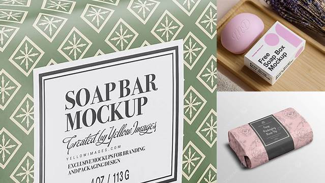 7378+ Matte Soap Package PSD Mockup Half Side View Fully Layered PSD Freebie