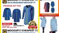 7385+ Mockup Kaos Muslimah Best for Showcase