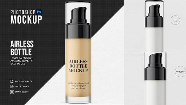 7388+ Airless Bottle Mockup Easy Editable