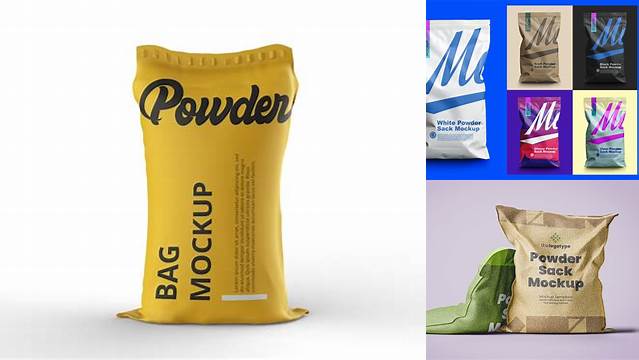 739+ Powder Sack Mockup Mockup PSD