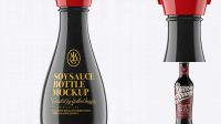 7391+ Soy Sauce Glossy Plastic Bottle PSD Mockup Smart Layer PSD