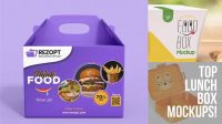 7397+ Mock Up Lunch Box Download Free PSD