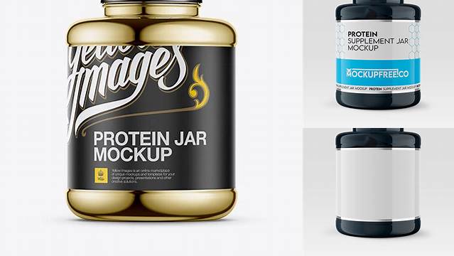 7398+ Chrome Supplement Jar PSD Mockup Photoshop Resource Free