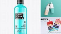 7400+ Clear Cosmetic Bottle with Blue Liquid PSD Mockup High-Quality PSD Files