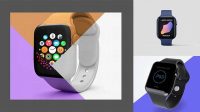 7406+ Apple Watch PSD Mockup Modern and Unique Freebie PSD