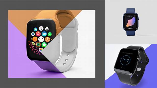 7406+ Apple Watch PSD Mockup Modern and Unique Freebie PSD