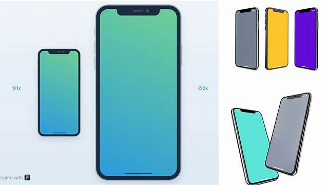 7406+ Flat Mockup Iphone X Premium Free Graphic Resource