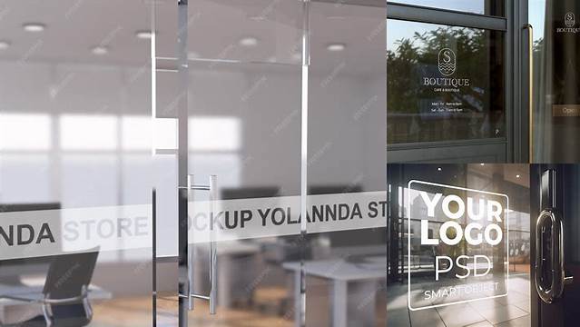 7406+ Glass Door Mockup Psd Free Download Creative PSD Resources