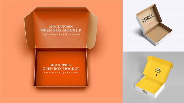 7406+ Opened Box PSD Mockup Include TIFF